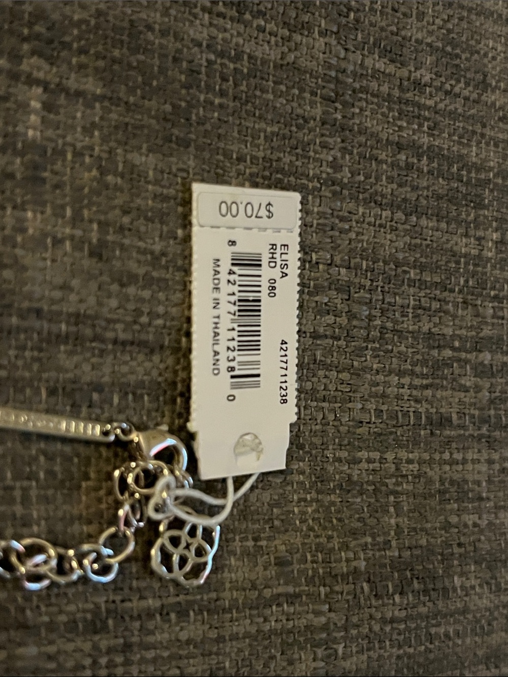 Kendra Scott Silver Pavé Drusy Pendant Necklace - Picture 3 of 4